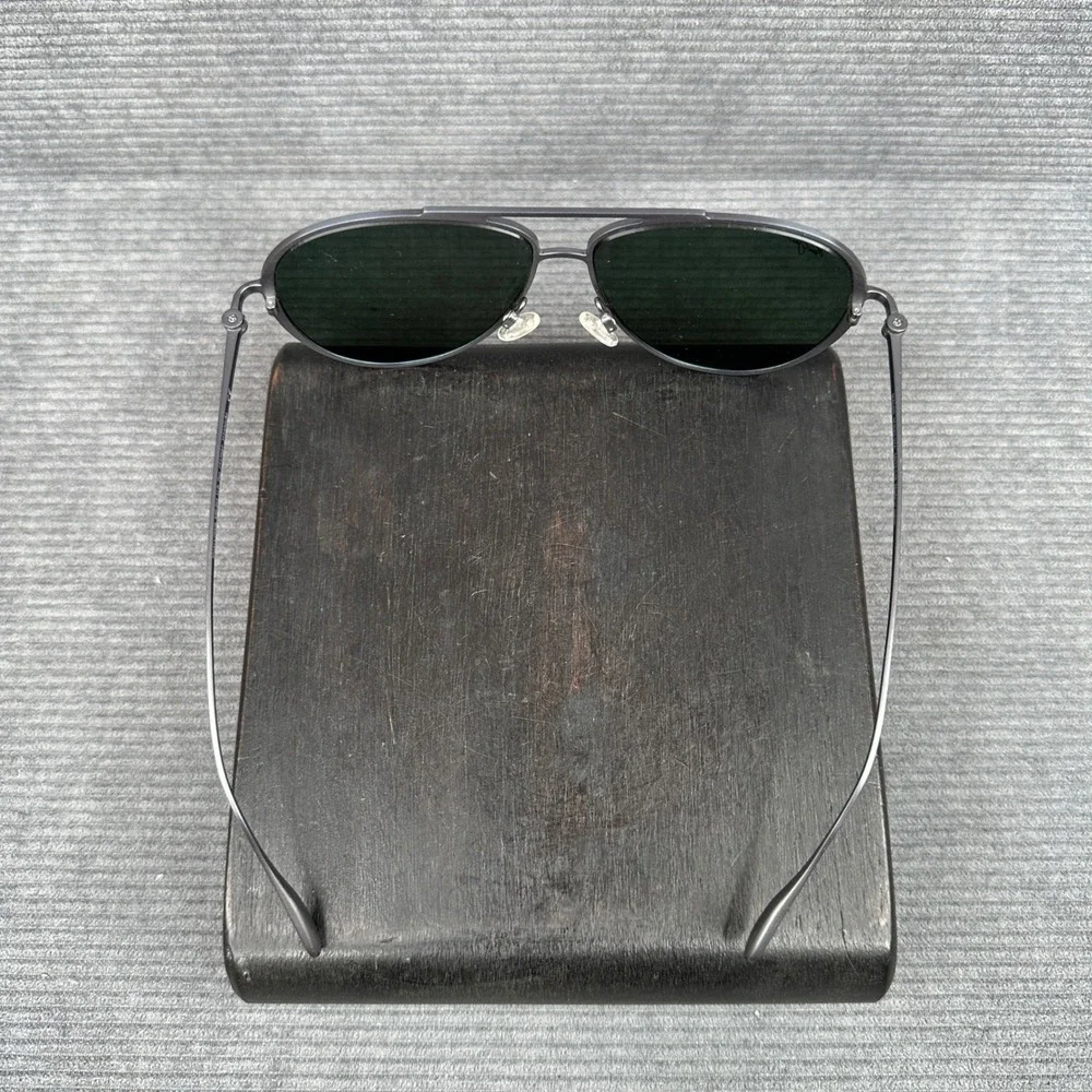 Maui Jim Shallows MJ543-27A Matte Black Titanium Blue Polarized Y2K Sunglasses
